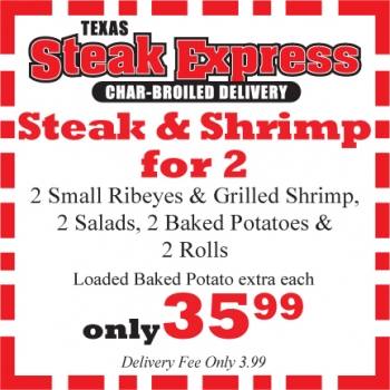 NEW TSE Coupon Steak-Shrimp 35.99