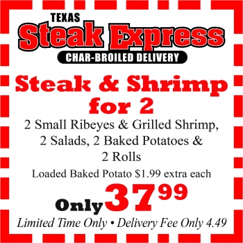 TSE Coupons All Dec Steak & Shrimp for 2