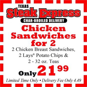 TSE Coupons All Feb Chicken Sandwiches for 2