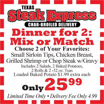 TSE Coupons All June'25 Dinner for 2