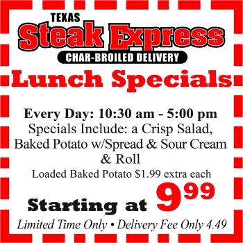 TSE Coupons All May Lunch Specials
