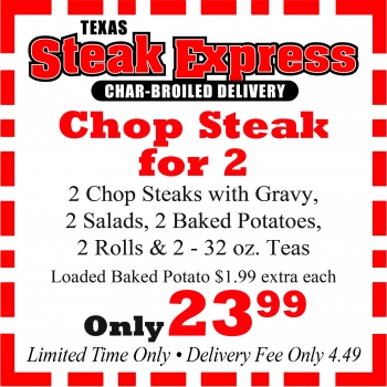 TSE Coupons All Oct Chop Steak for 2